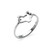 925 Sterling Silver Fox Head Charm Ring - Forest Animal Friendship Band Jewelry - Size 5