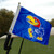 College Flags and Banners Co- University of Kansas Golf Cart and Boat Flag