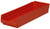 Akro-Mils 30184 24-Inch by 8-Inch by 4-Inch Plastic Nesting Shelf Bin Box, Red, Case of 6