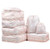 Belsmi 8 Set Packing Cubes - Travel Accessory with Shoe Bag Mesh Underwear Waterproof Compression Travel Luggage Organizer with Shoes Bag -Pink Alpaca