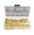 HVAZI 195PCS Metric M2 M2-5 M3 M4 M5 M6 M8 M10 Brass Hex Nuts Assortment Kit