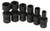 Sunex 1813 6 Piece 1/4" Drive Universal SAE Impact Socket Set