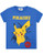 Pokemon Pikachu Bolt Boys T-Shirt  Blue  7-8 Years