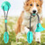 MACUNIN Pet Molar Bite Toy  Multifunction Interactive Ropes Toys with Suction Cup  Self-Playing Rubber Ball Dog Toothbrush Chew Toy  Teeth Cleaning an