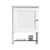 Sauder Wall Cabinet, Soft White Finish