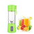 Portable blender Personal 6 Blades Juicer Cup Household Fruit Mixer With Magnetic Secure Switch  USB Charger Cable 380ML -Green-