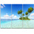 Design Art Corals Island under Blue Sky Seascape on Canvas Art Wall Photgraphy Artwork Print