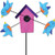 Premier Kites Whirligig Spinner - Bluebird Birdhouse Spinner