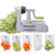 WakLond Vegetable Spiralizer Vegetable Slicer with 5 Blades  Zucchini Spaghetti Maker Zoodle Maker Veggie Pasta Maker  Strongest and Heaviest Duty Man