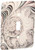 3dRose lsp-116874-1 Pretty Pearl Satin Abstract Fractal Digital Art Single Toggle Switch