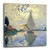 3dRose Print of Monet Painting Sailboat at Le Petit-Wall Clock  10-inch -DPP-203678-1-