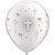 Qualatex Baptism Latex Balloons Printed Around Cross and Doves 11-10 Balloons-