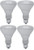 GE 65 Watt Soft White Floodlight BR30 Light Bulb  -4 Pack-