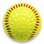 Baden Dimpled Softballs with Red Seam (One Dozen) 12"