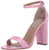 Steve Madden Womens Carrson Heeled Sandal  Chalky Pink  8 M US
