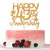 Gold Glitter Happy 43rd Anniversary Cake Topper for Wedding Anniversary-Anniversary Party-Happy Birthday Party Decorations