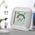 Kimdio Alarm Clock Touch Control Digital Thermometer Hygrometer Clock LCD Backlight Table Clock Comfort Index Display Temperature Humidity Meter Time