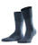 FALKE unisex-adult Run Casual Sock - Cotton Blend  Blue -Navy Blue Melange 6490-  US 6-5-8-5 -EU 39-41 ? UK 5-5-7-5-  1 Pair