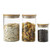 DecentGadget 3Pcs Glass Jar Food Storage Jar with Airtight Seal Bamboo Lid Food Storage Canister Tea Containers