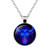 Glass Zodiac Signs 12 Constellations Pendant Necklace for Women Astrology Statement Choker Vintage Jewelry -Taurus-