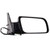 OCPTY Black Right Side Mirror Fit for 1988 1990-1998 Chevy C1500 Smooth Mirror Glass Manual Fold Non-heated