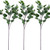 FagusHome 3 Pack 35 Tall Artificial Eucalyptus Leaves Greenery Stems Faux Silver Dollar Eucalyptus Plant Spray in Grey Green Floral Greenery Eucalypt