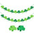 Shamrock Decorations  St-Patricks Day Decorations  Felt Shamrock Clover Garland Banner Hanging Garland Shamrock Clover Decorations - Lucky Irish Party