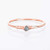 Raw Blue Diamond Ring  Rose Gold Size 5  Rough Gemstone Jewelry
