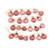 Creative Co-op Pink Embossed Mercury Glass Ornament Garland