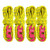TRIWONDER Reflective Guyline  Tent Cord Nylon Paracord Rope with Guyline Adjuster for Camping Tent  Outdoor Packaging -Yellow - 4 Pack-