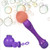 LED Light up Wand Bubble Maker Blaster Gun Toy for Boys and Girl with Bubble Solution