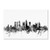Trademark Fine Art Atlanta Georgia Skyline B&W by Michael Tompsett, 22x32-Inch Canvas Wall Art