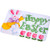 Happy Easter mat Spring Bunny Door Mat Flower Easter Doormat Easter Indoor Outdoor Welcome Doormat  23-6 x 15-7 Inch
