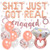 Shit Just Got Real Engagement Decorations Rose Gold Wedding Bachelorette Bridal Shower Party Decor Diamond Ring Balloons Engaged Banner