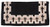 Tough 1 4 lb Wool Saddle Blanket Crosses Design  Black-Tan-White