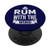 Rum With the Wind Lake Bum Lake Life Sailboat Boating Fun PopSockets Grip and Stand for Phones and Tablets