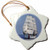3dRose Sail Boat Snowflake Porcelain Ornament  3-Inch