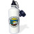 3dRose Seal of The State of Alaska Textured Sports Water Bottle  21 oz  White