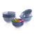 Selamica 7 inches Porcelain Bowls Set - Set of 6  ceramic bowls for Cereal  Soup  Salad and Pasta  Vintage Blue