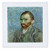 3dRose qs-128127-1 Self-Portrait by Vincent Van Gogh Quilt Square  10 by 10
