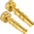2 Pack Brass Hose Nozzle  Heavy-Duty Brass Adjustable Twist Hose Nozzle