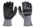 MadGrip Ergo Impact Foam Nitrile Palm Glove  Medium  Grey-Black