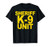 Sheriff K-9 Unit Shirt Front Print Law Enforcement Clothing