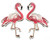 PP Patch Big Jumbo Lover Pink Flamingo Bird Summer Beach Hawaii Animal Wildlife Patch Rider Biker Motorcycles Jacket Vest T-Shirt Back Patch Sew Iron