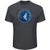 NBA Minnesota Timberwolves Short Sleeve Screen Tee  Blue-Heather  2X-Tall