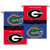 NCAA Georgia - Florida 2-Sided 28-by-40 inch House Banner with Pole Sleeve- Rivalry House Divided