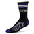 For Bare Feet NFL Mens Reverse 4 Stripe Deuce Crew Socks -Baltimore Ravens  Medium 5-10-