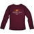 NCAA Virginia Tech Hokies Girls Long Sleeve Tee  Size 8-10 -Small  Maroon