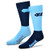 For Bare Feet Mens NCAA 4-Square Mismatch Dress Socks-Size Large -10-13- -North Carolina Tar Heels-