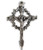 Religious Gifts Silver Toned Base Crown of Thorns Nails of The Cross Crucifix Pendant  2 1-4 Inch